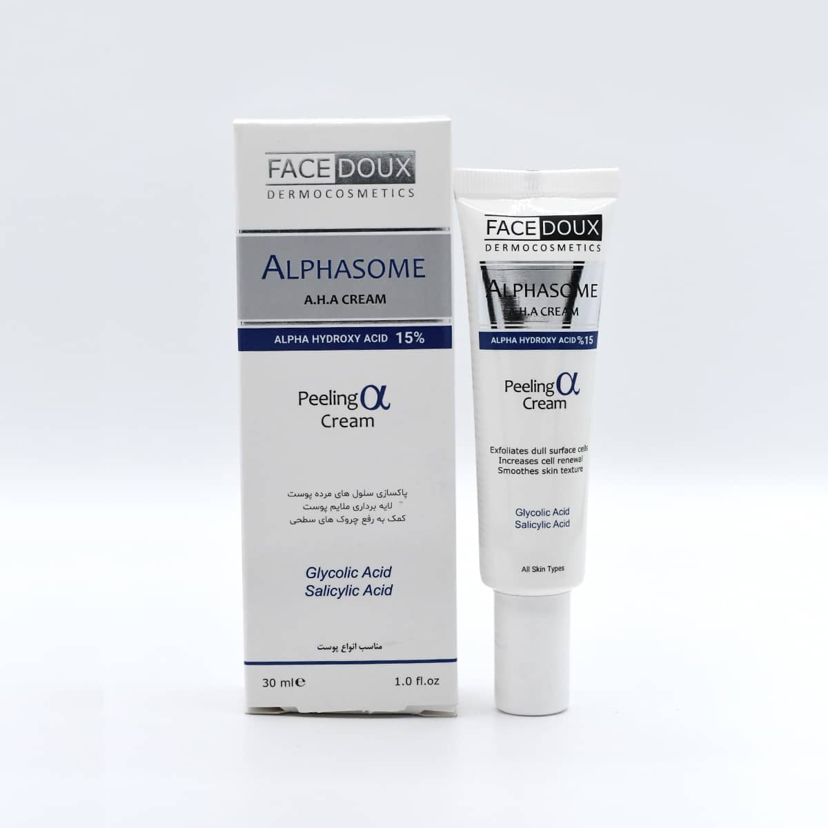 کرم لایه بردار آلفازوم 15 درصد فیس دوکس Alphasome 15 Peeling Cream Face Doux