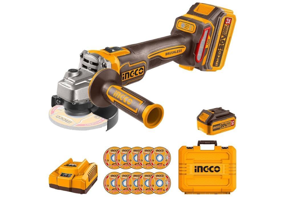 مینی فرز شارژی براش لس 1200 وات اینکو مدل INGCO CAGLI2211531 آوانور-پس کرایه