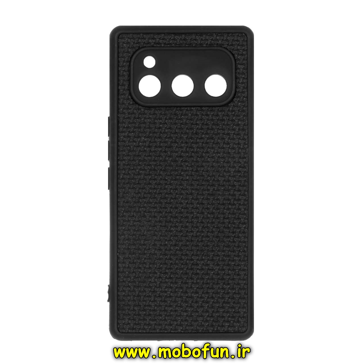قاب گوشی Daria Bond 5G داریا باند چرمی حصیری محافظ لنزدار مشکی کد 71451