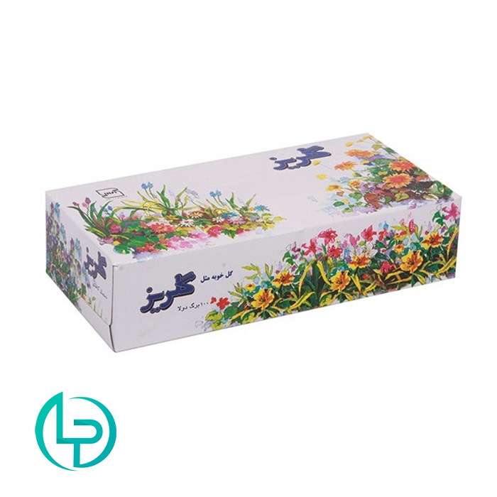 دستمال کاغذی 200 برگ بهاره گلریز 100 برگ دولا