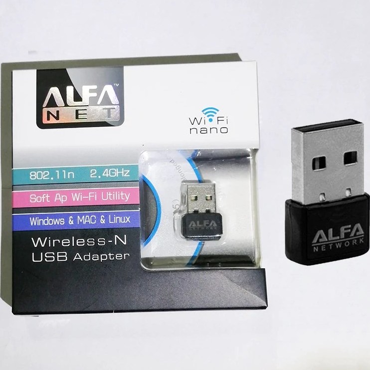 کارت شبکه USB (دانگل وای فای ) بی سیم آلفانت مدل Nano Wifi