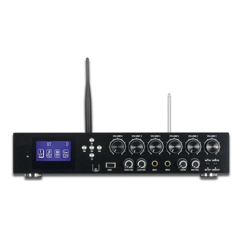 آمپلی فایر رو میزی شش کانال مدل jx600-6 (پس کرایه)
