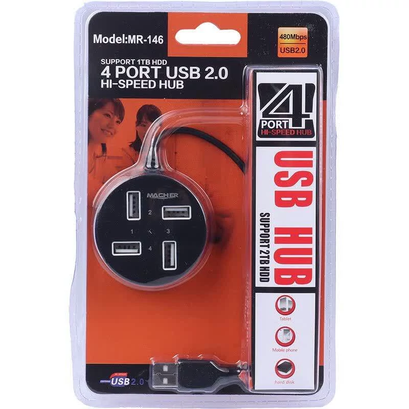 هاب 4 پورت USB2.0 مچر مدل MR-146