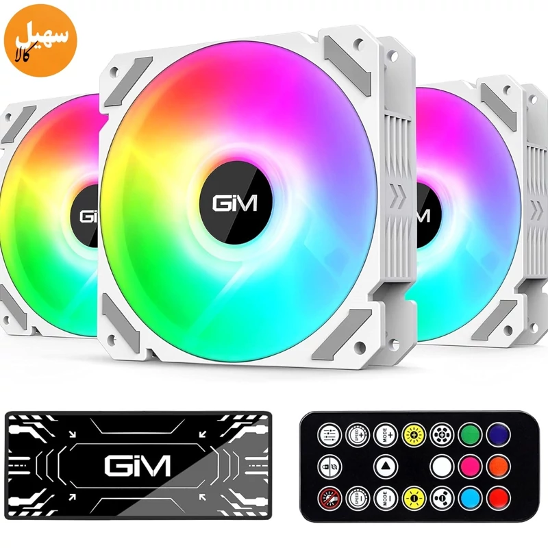 فن رنگین‌کمانی رنگارنگ کامپیوتر  مدل CF-P28 برند GIM