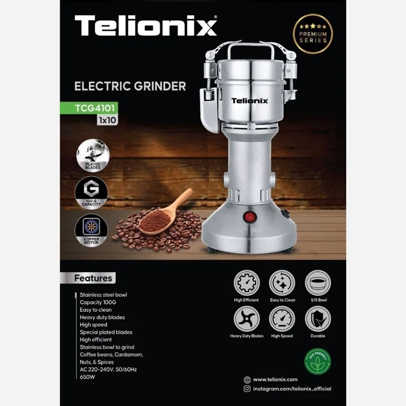 آسیاب 100 گرمی نیمه صنعتی تیلونیکس مدل TCG4101 (کدf)