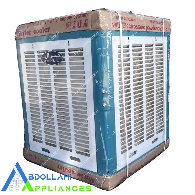 کولر آبی پوشالی جنرال 3800 با موتور موتوژن تبریز با 24 ماه گارانتی موتور 1/4