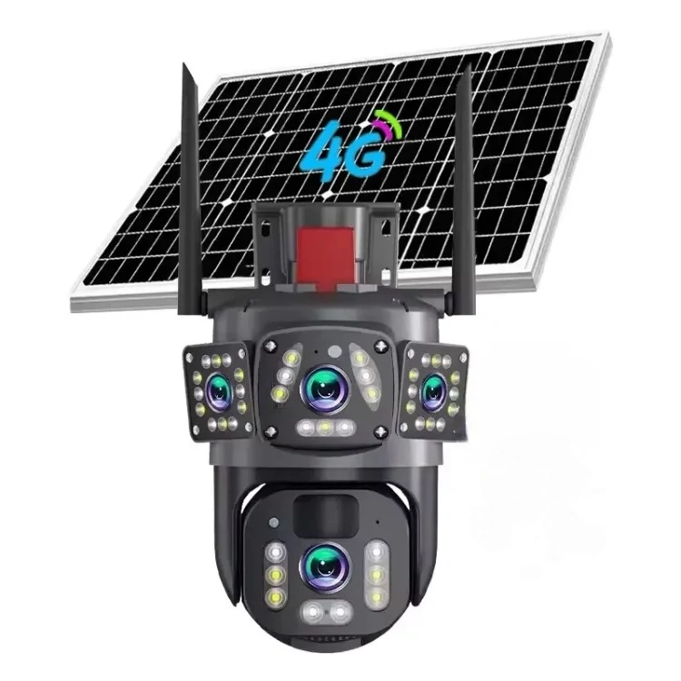 دوربین بی سیم سیم کارت خور خورشیدی 8 مگاپیکسل 3 تصویر2 لنز v380 مدلA9-3 اصلی کیفیت عالی