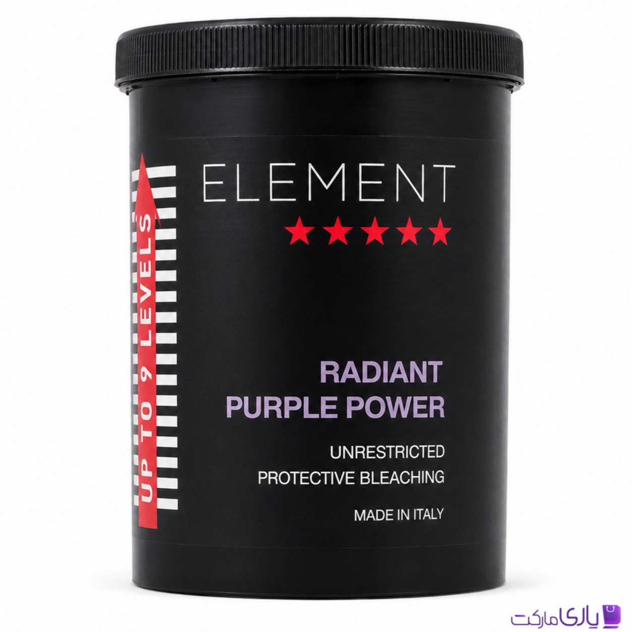 پودر دکلره المنت مدل Radiant Purple Power با قدرت روشنکنندگی تا 9 پایه ساخت ایتالیا حجم 1000 میل
