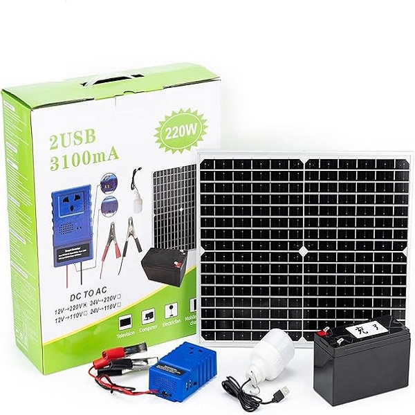 پاور استیشن خورشیدی 220 وات مدل 2USB