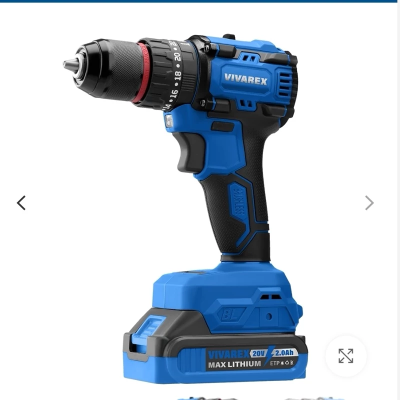 دریل شارژی 20 ولت براشلس ویوارکس مدل VR2010-BLX