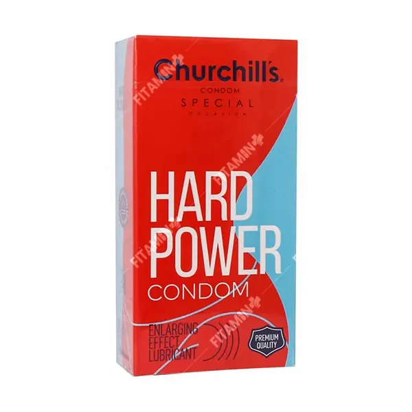 کاندوم چرچیلز مدل Hard Power بسته 12 عددی