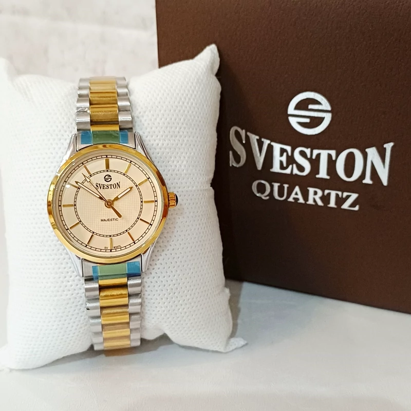 ساعت مچی زنانه SVESTON MAJESTIC سویستون مدل SV-6337L ژاپن صفحه آبی 