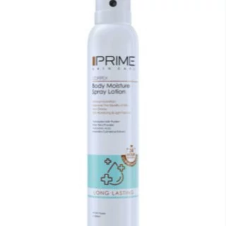 اسپری لوسیون آبرسان بدن پرایم مدل Long Lasting حجم 200 میلیلیتر با ماندگاری 24 ساعته، بافت غیرچرب، حاوی آلوئه ورا، عص...
