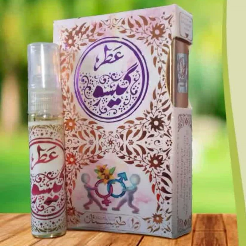 عطر گیسو طیبستان طبیعی - (1 و 2.5 و 5گرمی- رایحه افشان 200گرمی)