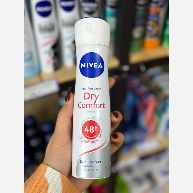 اسپری ضد تعریق زنانه نیوآ مدل Dry Comfort 72H حجم 150 میلی لیتر