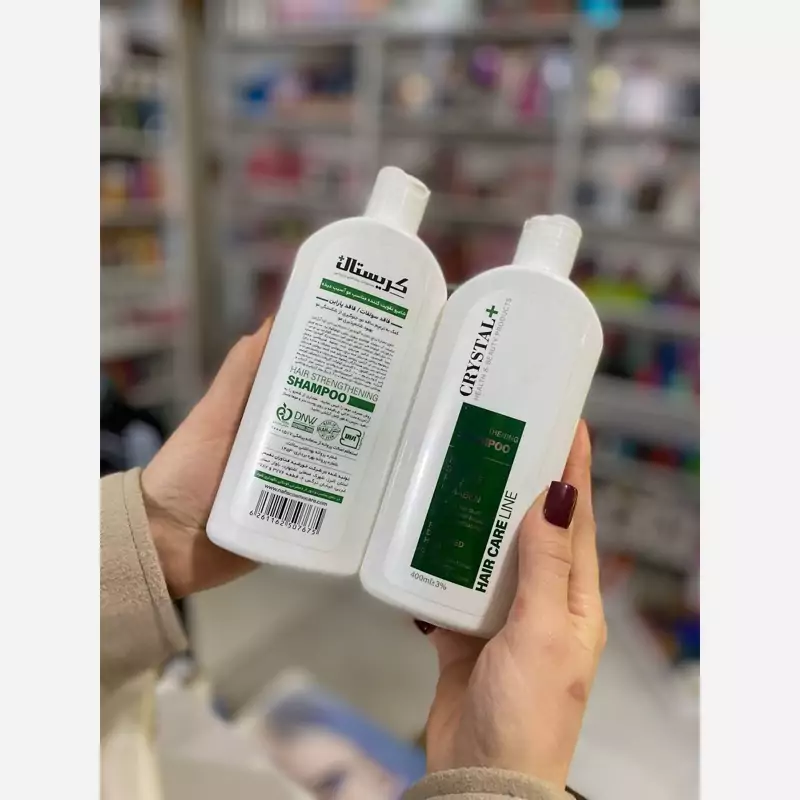 شامپو حجم دهنده مو کریستال مدل Hair Care Line حجم 400 میلی لیتر