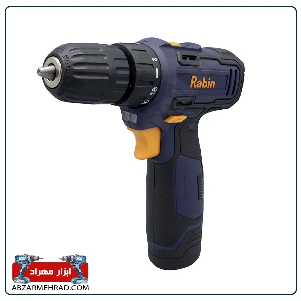 دریل شارژی رابین مدل R8612 دو باتری 12 ولت