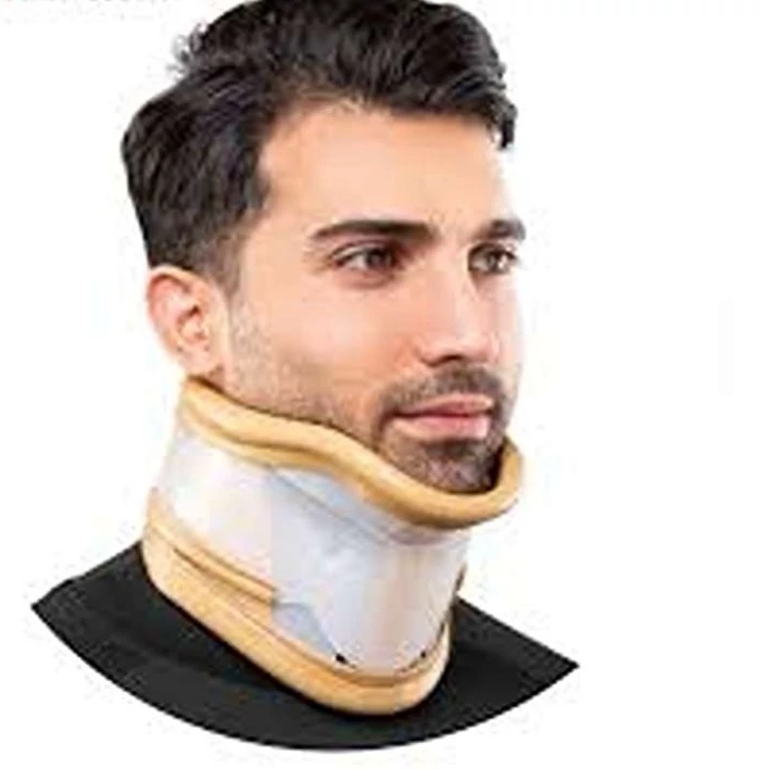 گردنبند طبی سخت چانه دار-فوم‌دار  (Rigid Cervical Collar) سماطب 1020