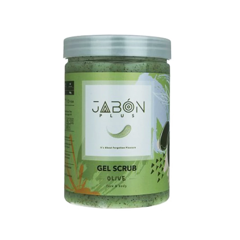 ژل اسکراب ژبن پلاس حاوی عصاره زیتون(ژامبون)450گرم
