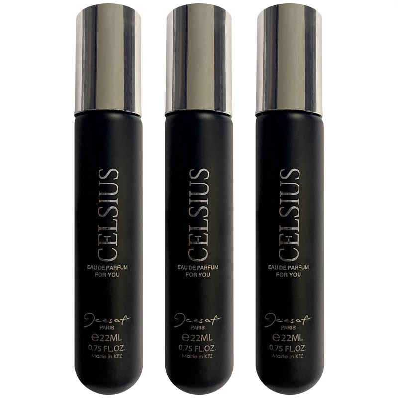 عطر جیبی مردانه ژک ساف سلسیوس Celsius (مشابه د مارلی کارلایل)حجم 22 میلی لیتر 