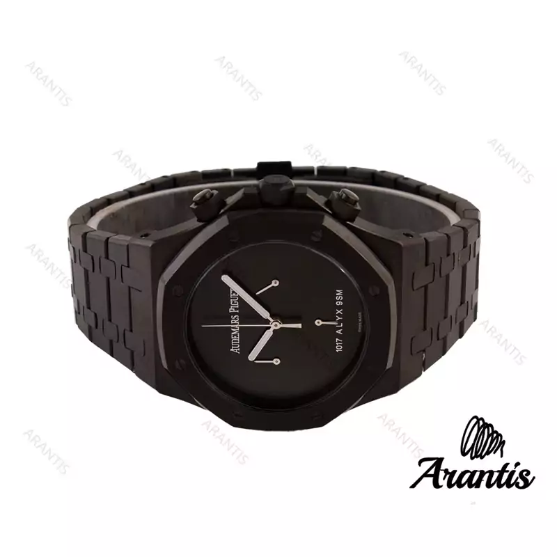 ساعت AUDEMARS PIGUET سه موتوره مشکی | کرنوگراف فعال | استیل 316 رنگ ثابت