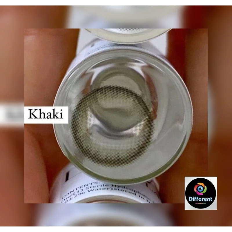 لنز دهب خاکی Khaki رنگ سبز طوسی
