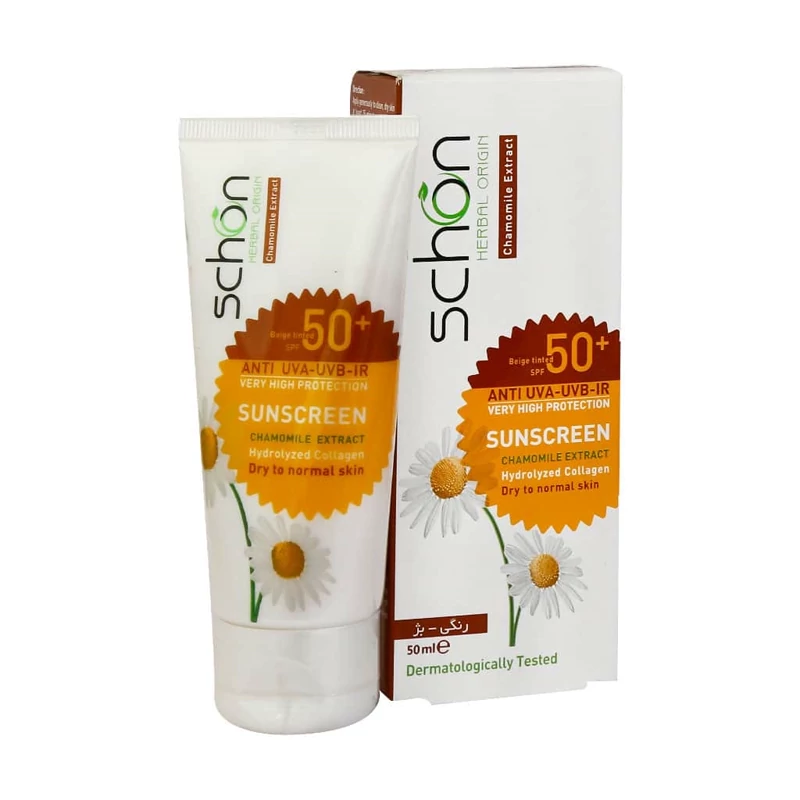 کرم ضد آفتاب رنگی شون، 50 SPF، مدل Herbal Origin، مناسب پوست خشک تا نرمال تنالیته رنگ متوسط و حجم 50 میلیلیتر، محافظت...
