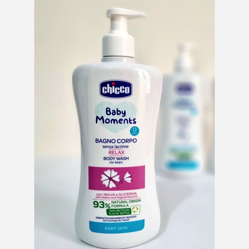 شامپو سر و بدن نوزاد چیکو مدل bagnodoccia حجم 500 میلی لیتر