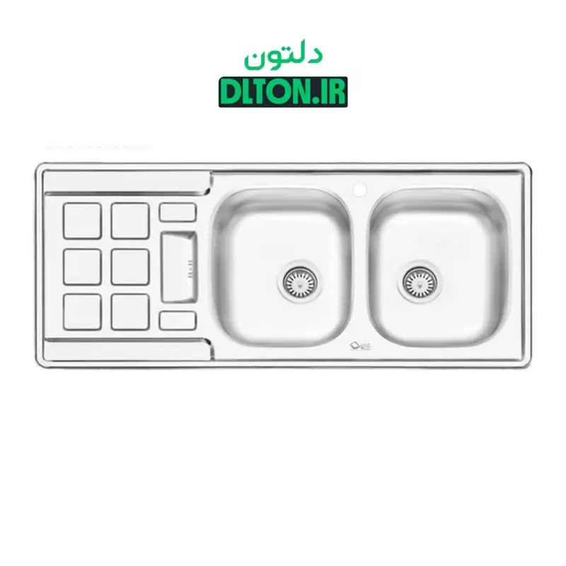 سینک ظرفشویی ایلیا استیل مدل 4021 نیمه فانتزی (پس کرایه)