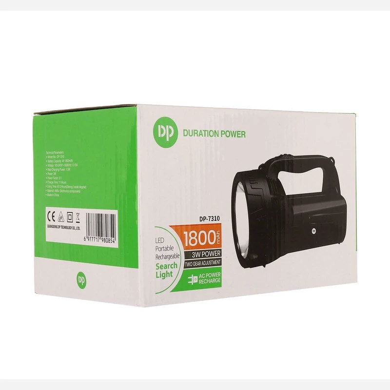 چراغ قوه دستی شارژی دی پی مدل DP-7310 ابزارآوا