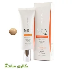 کرم ضد آفتاب روشن کننده بایوتچ SPF50 ام کیو رنگ بژ طبیعی 55 میلی لیتر