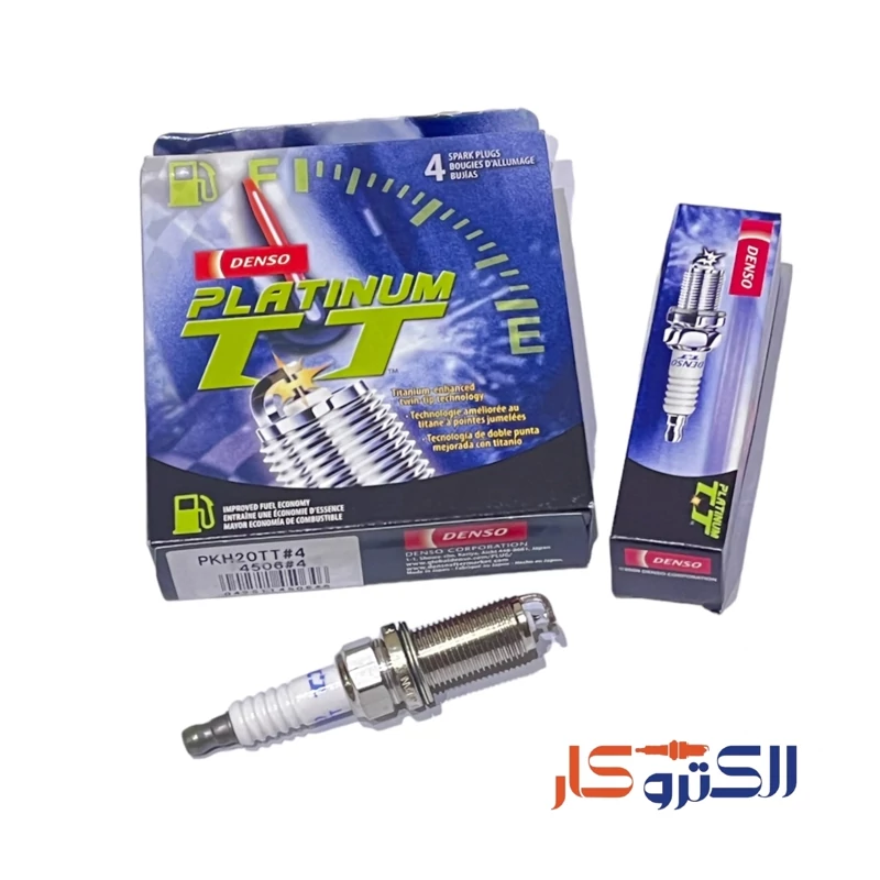 شمع سوزنی پایه بلند دابل پلاتینیوم دنسو اصلی ژاپن PKH20TT-4506(1عدد)