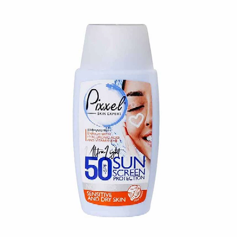 کرم ضد آفتاب پیکسل SPF50 پوست خشک بدون رنگ 