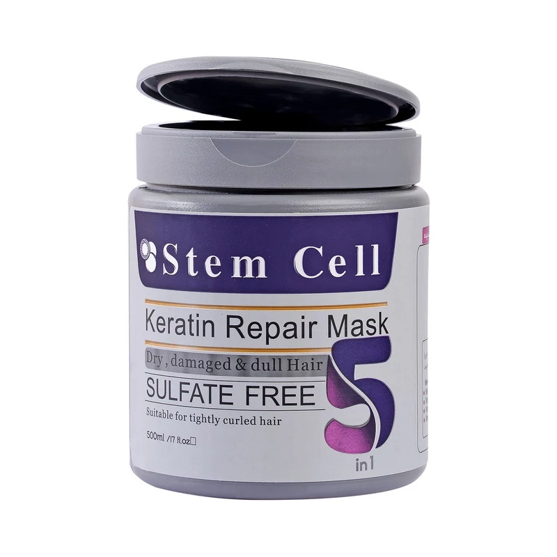 ماسک موی کاسهای استم سل مدل 5 کاره (بنفش) حجم 500 میل (اصل) | Stem Cell 5-in-1 Hair Mask 500ml