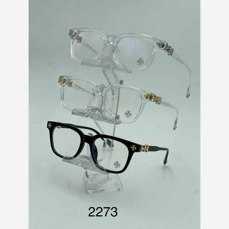 عینک بلوکات کروم هارتز کریستالی نقره ای Chrome Hearts 2273 - کیفیت مستر 