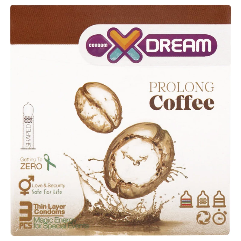 کاندوم ایکس دریم مدل Coffee بسته 12 عددی