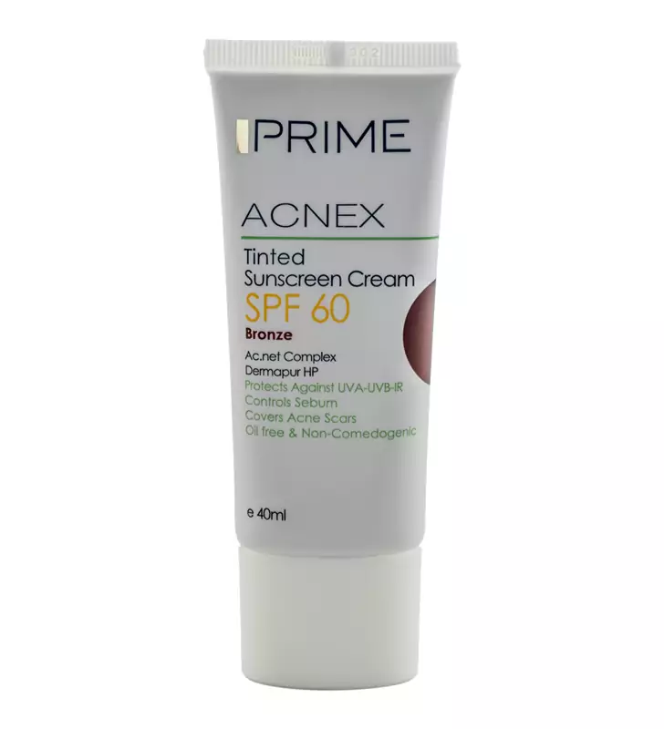 کرم ضد آفتاب رنگی بژ طبیعی spf60 پریم