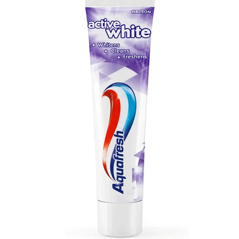 خمیر دندان سفید کننده آکوا فرش مدل active white حجم 100 میلی لیتر