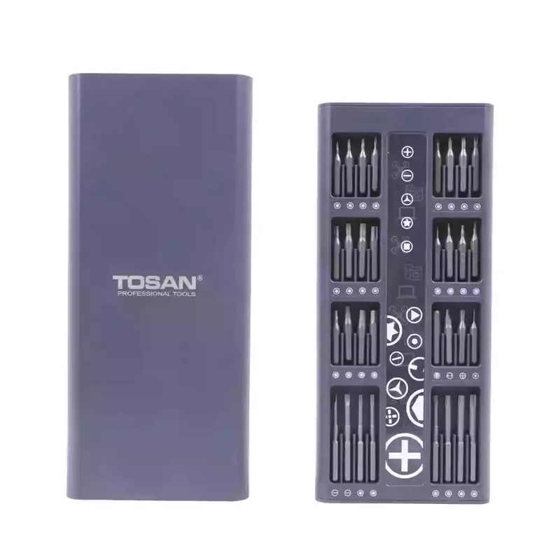 پیچ‌گوشتی الکترونیکی شارژی قلمی 3.7 ولت 66 پارچه توسن مدل 9002 (12 ماه گارانتی)