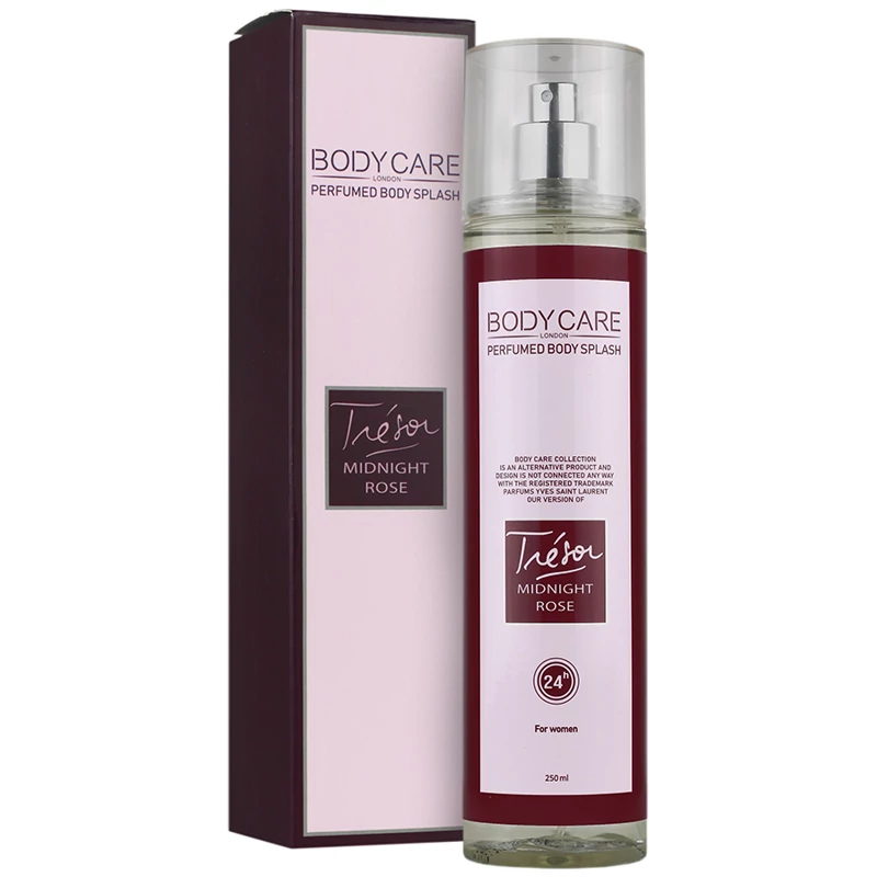 بادی اسپلش زنانه بادی کر مدل میدنایت رز (Midnight Rose) 24 ساعته حجم 250 میلی لیتر