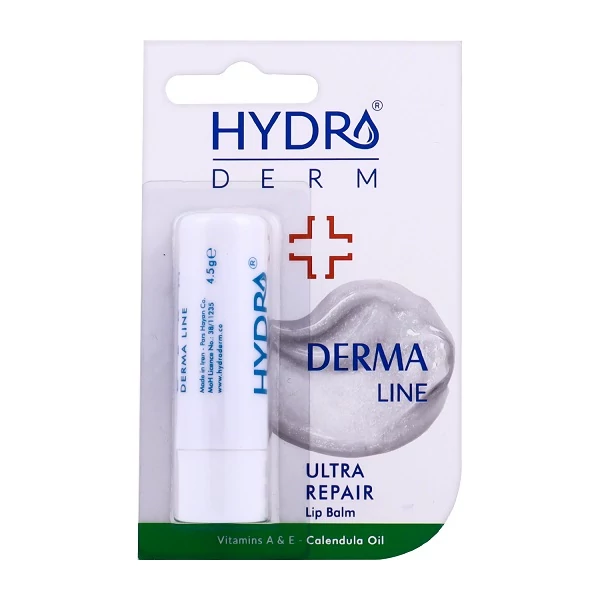 بالم لب نرم کننده و التیام بخش لب هیدرودرم مدل Dermaline برای لب های بسیار خشک و ترک دار وزن 4.5 گرم