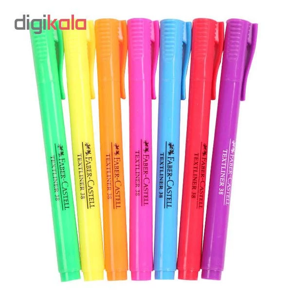 faber-castell / هایلایتر قلمی / textliner 38 / زرد فلورسنت / 157707