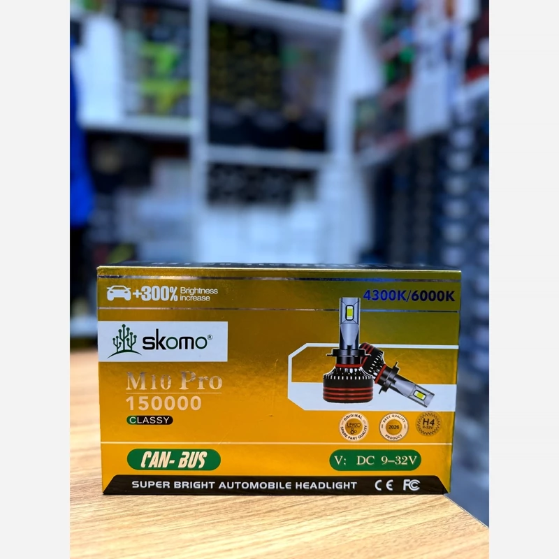 هدلایت لنزو رنگ زرد فابریک SKOMO / M10