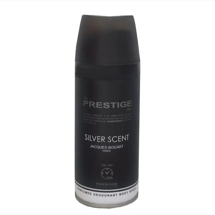 اسپری خوشبو کننده بدن مردانه پرستیژ مدل silver scent حجم 150 میل