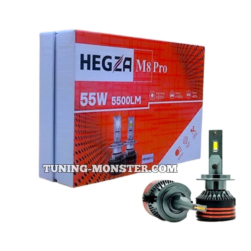 هدلایت M8 PRO 60W نور آفتابی HEGZA زیمر ( پس کرایه )