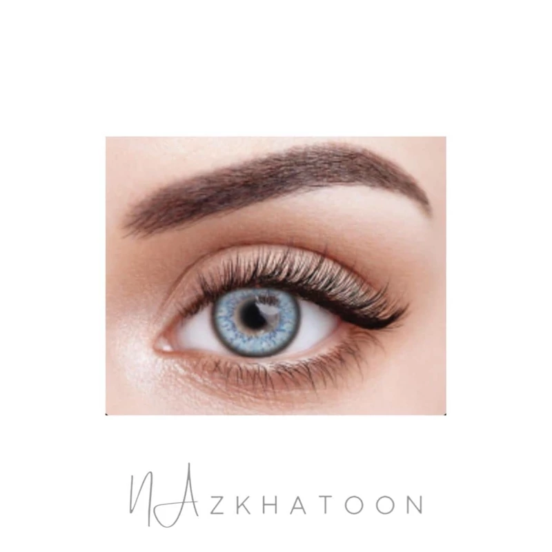 لنز رنگی چشم نیو ویژن آبی آسمانی 2 | New Vision Colored Eye Contact Lens Sky Blue 2