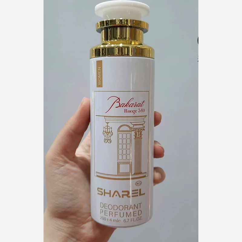 اسپری دئودورانت زنانه 200ml مدل باکارات رژ 540 شارل