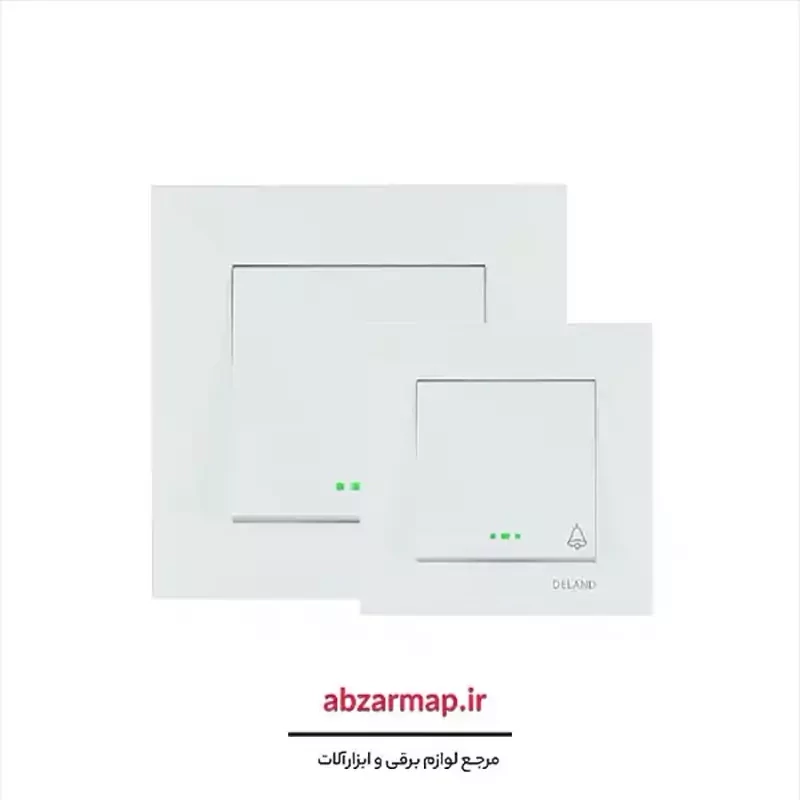 کلید شاسی زنگ چراغدارسفید دلند مدل آسا