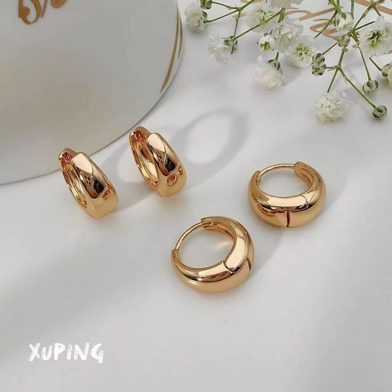 گوشواره ژوپینگ رنگ ثابت باابکاری طلا وضد حساسیت1847