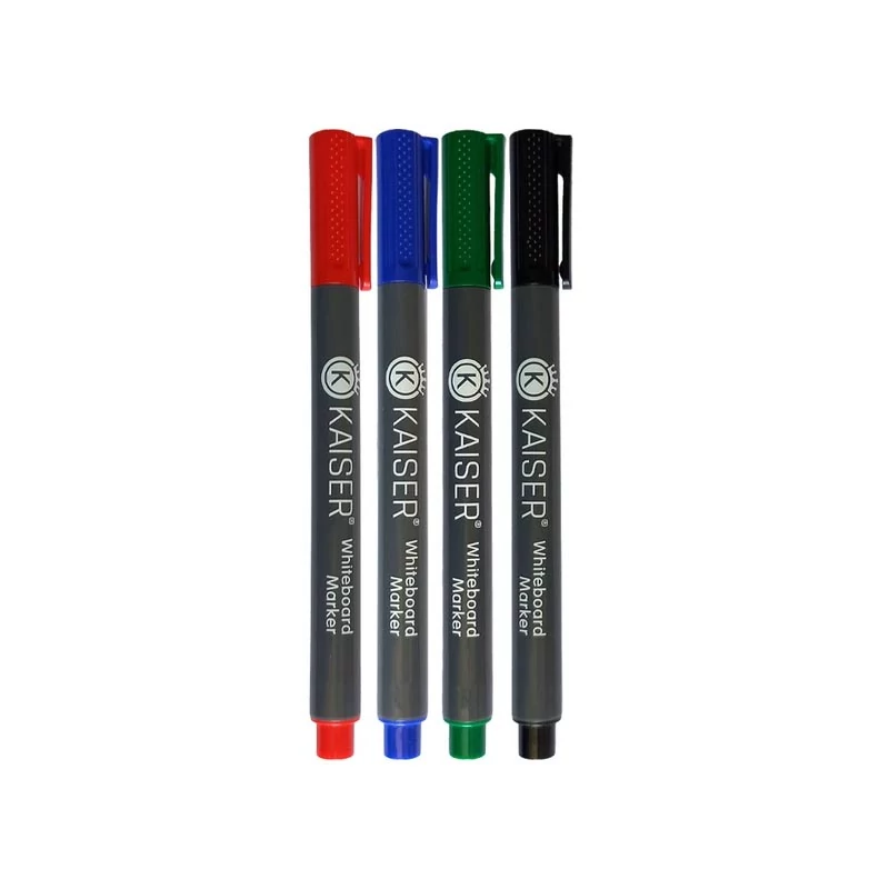 عمده - ماژیک وایت بردقلمی رنگ جور اداری(6آبی3مشکی2قرمز1سبز)کایزر کد881 - بسته 12 تایی - بسته 1 | 12 تایی